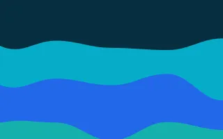 Ocean Waves — dark blue and teal wave background