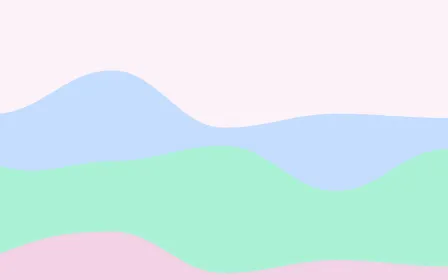 Pastel Dream Waves — light white, blue and green wave background