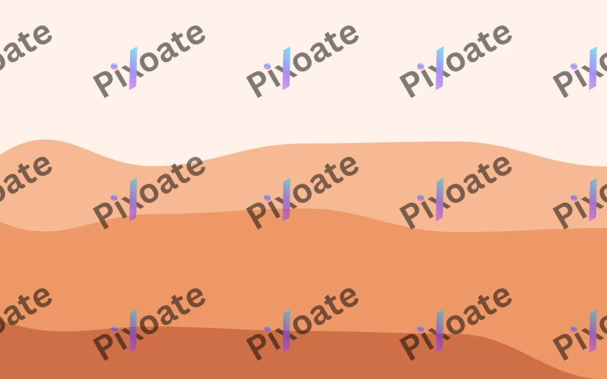 Peachette Flow — light orange and white wave background