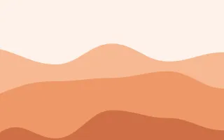 Peachette Flow II — light orange and white wave background, variation II