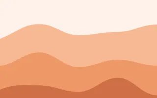 Peachette Flow III — light orange and white wave background, variation III