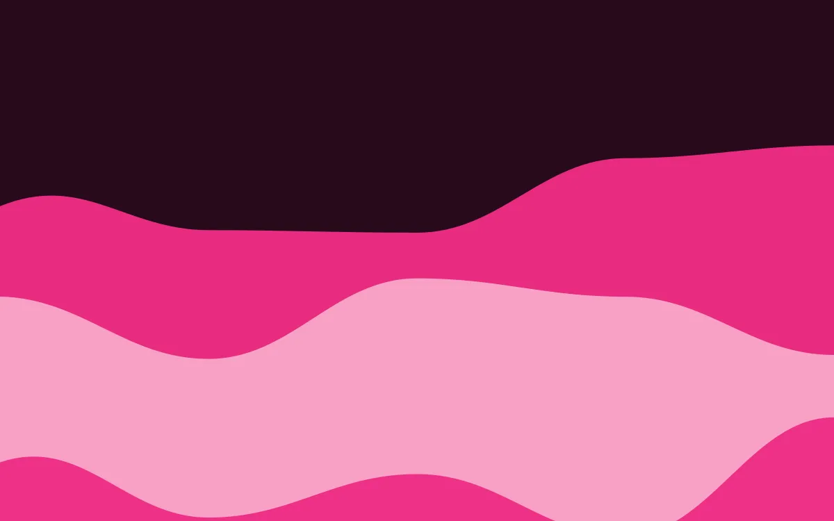 Punch Pink Surge — dark black and pink wave background