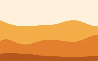 Saffron Fire Flow II — colourful orange and beige wave background, variation II