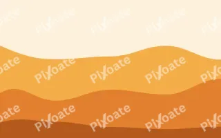 Saffron Fire Flow II — colourful orange and beige wave background, variation II