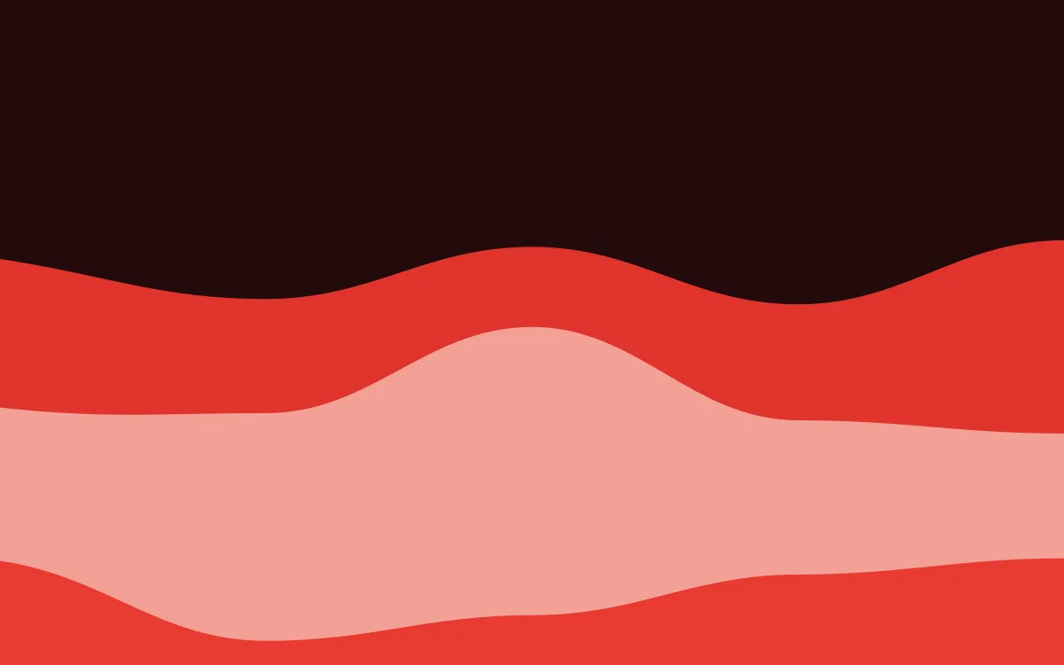 Signal Red Surge — dark black and red wave background
