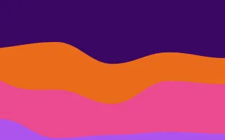 Sunset Waves — colourful purple, orange and pink wave background