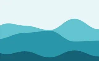 Tidepool Tide — light teal wave background