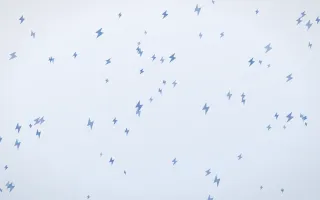 Denim Day Bolts III — light blue and white weather background, variation III
