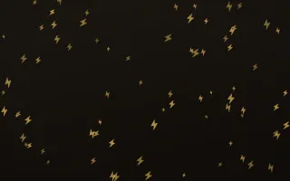 Golden Noir Bolts — dark gold, yellow and black weather background