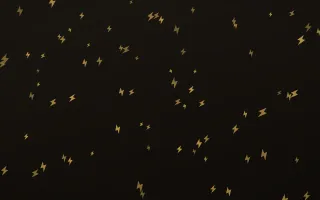 Golden Noir Bolts II — dark gold, yellow and black weather background, variation II