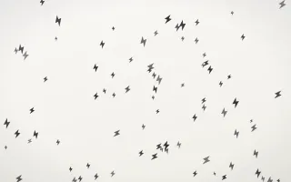 Inkline Bolts III — light grey and white weather background, variation III
