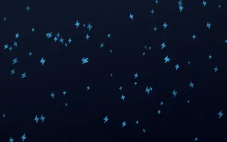Midnight Bolts — dark blue weather background