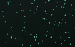 Mint Noir Bolts — dark green and black weather background