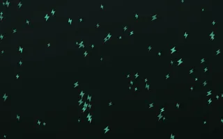 Mint Noir Bolts II — dark green and black weather background, variation II