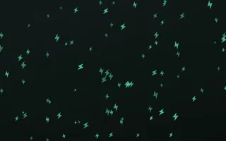 Mint Noir Bolts III — dark green and black weather background, variation III