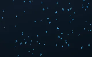 Ocean Ink Bolts II — dark blue weather background, variation II