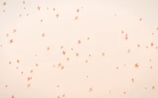Peach Fuzz Bolts — light orange and white weather background