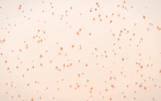 Peach Fuzz Bolts Dense II — light orange and white weather background, variation II