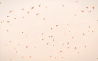 Peach Fuzz Bolts II — light orange and white weather background, variation II