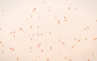 Peach Fuzz Bolts III — light orange and white weather background, variation III