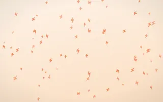 Sunset Pop Bolts II — light orange and beige weather background, variation II
