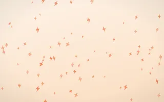 Sunset Pop Bolts III — light orange and beige weather background, variation III