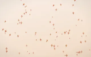 Terracotta Bolts II — light orange and beige weather background, variation II