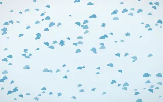 Arctic Frost Clouds Dense III — light blue and white weather background, variation III