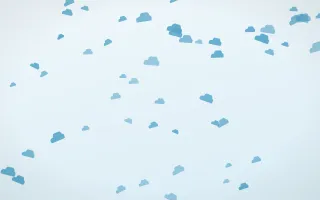 Arctic Frost Clouds III — light blue and white weather background, variation III