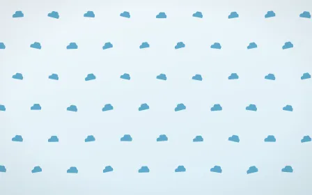 Arctic Frost Clouds Tiled — light blue and white weather background