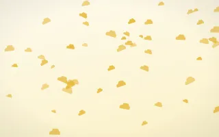 Buttercream Clouds — light gold, yellow and white weather background