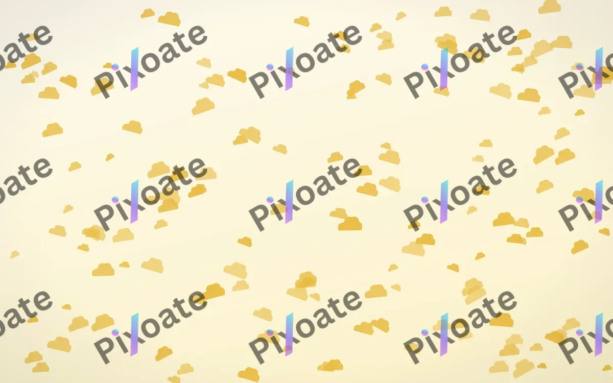 Buttercream Clouds Dense — light gold, yellow and white weather background