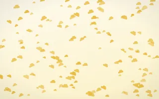 Buttercream Clouds Dense II — light gold, yellow and white weather background, variation II