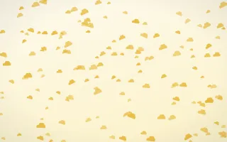 Buttercream Clouds Dense III — light gold, yellow and white weather background, variation III