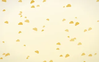 Buttercream Clouds III — light gold, yellow and white weather background, variation III