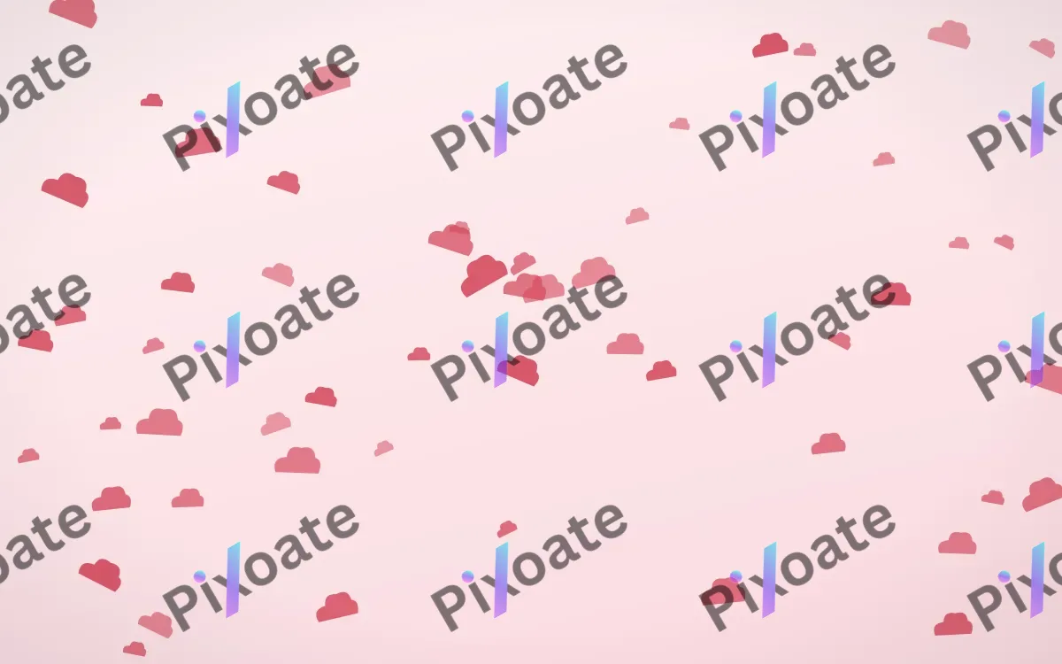 Cherry Soda Clouds — light red and white weather background