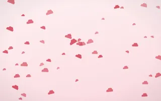 Cherry Soda Clouds — light red and white weather background
