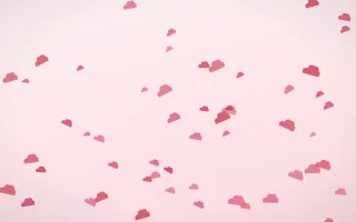 Cherry Soda Clouds II — light red and white weather background, variation II