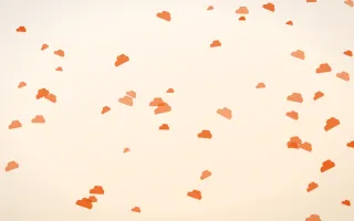Coral Clouds — light orange and white weather background