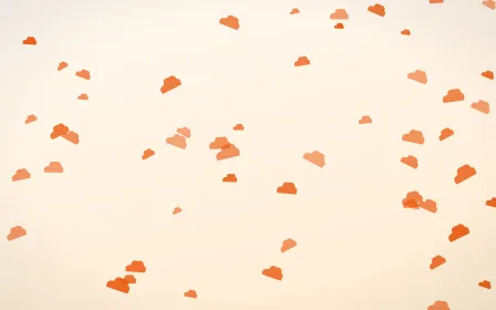 Coral Clouds — light orange and white weather background