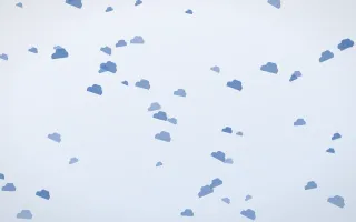 Denim Day Clouds — light blue and white weather background
