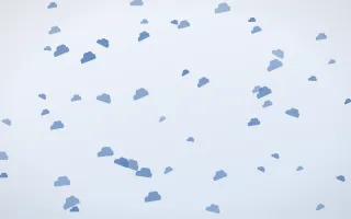 Denim Day Clouds II — light blue and white weather background, variation II