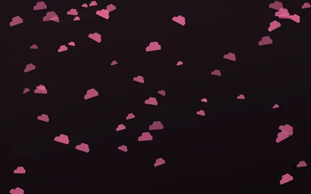 Flamingo Noir Clouds — dark pink and black weather background