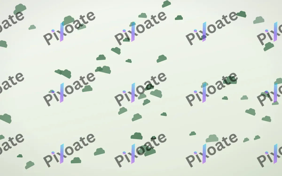 Forest Cream Clouds — light green and white weather background