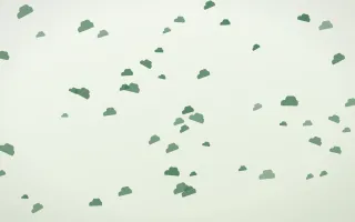 Forest Cream Clouds — light green and white weather background