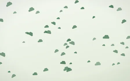 Forest Cream Clouds — light green and white weather background