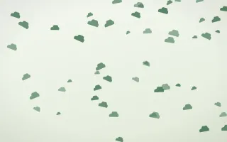 Forest Cream Clouds II — light green and white weather background, variation II
