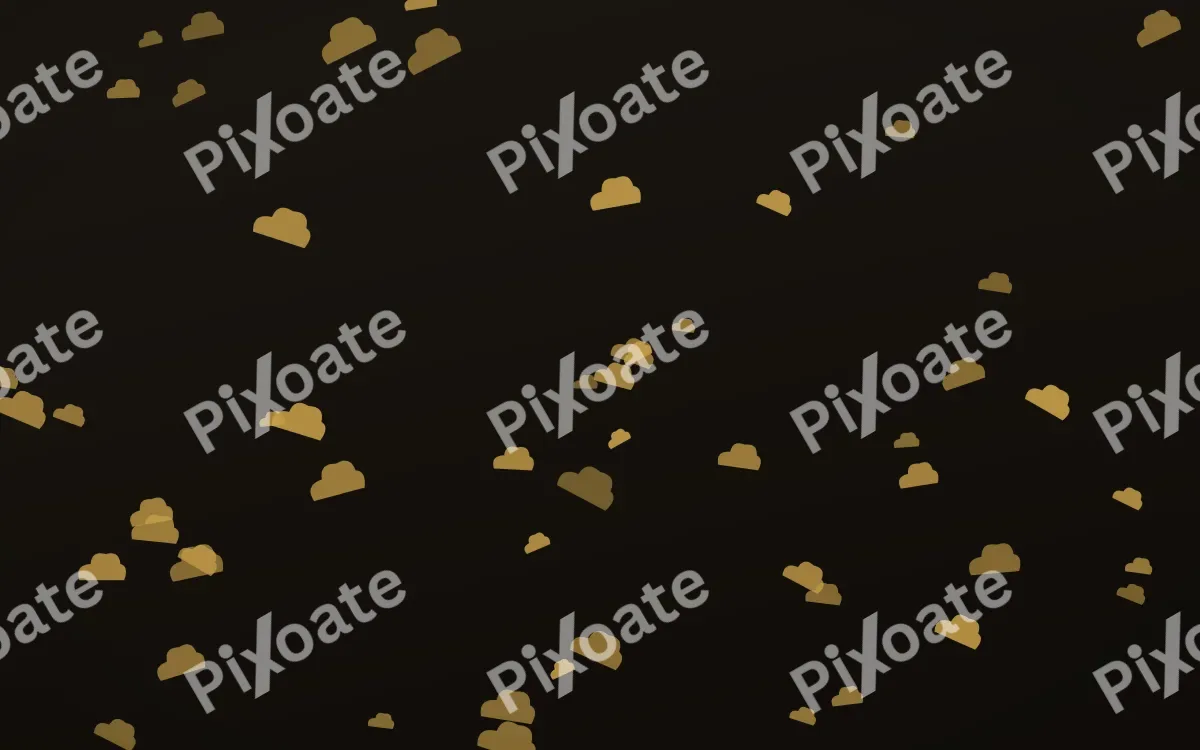Golden Noir Clouds — dark gold, yellow and black weather background