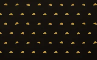 Golden Noir Clouds Tiled — dark gold, yellow and black weather background