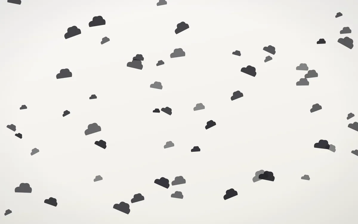 Inkline Clouds — light grey and white weather background